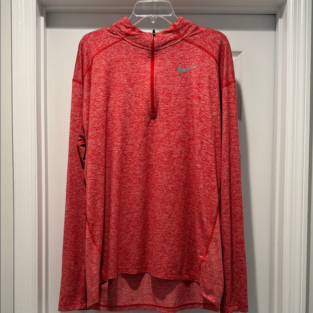Nike Dri-FIT Red Quarter-Zip